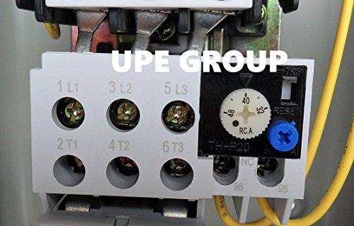 Arrancador magnético para motor eléctrico compresor de aire 25HP 48 AMP 3 fases 460VAC con relé de sobrecarga ajustable miniatura 4