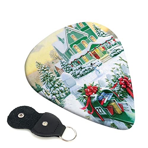 Boîte aux lettres de Noël et cadeaux Lot de 6 médiators pour guitare acoustique, guitare électrique, basse, ukulélé… - Les Beatles, Paul McCartney, John Lennon, RIngo Starr, George Harrison Boîte aux lettres de Noël et cadeaux Lot de 6 médiators pour guitare acoustique, guitare électrique, basse, ukulélé…