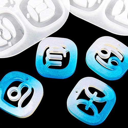 ISuperb 3 Pack Stampi per Resina,12 Constellations...