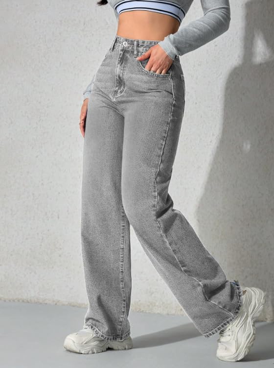 Image of Ben Martin Baggy Jeans for Women || Women,s Loose Jean Pants || Oversized Jean's for Women's || Wide Leg Jean,s for Woman || Casual Jins for Woman's || Loose Jin Pant for Woman,s 2-BM-JJ33