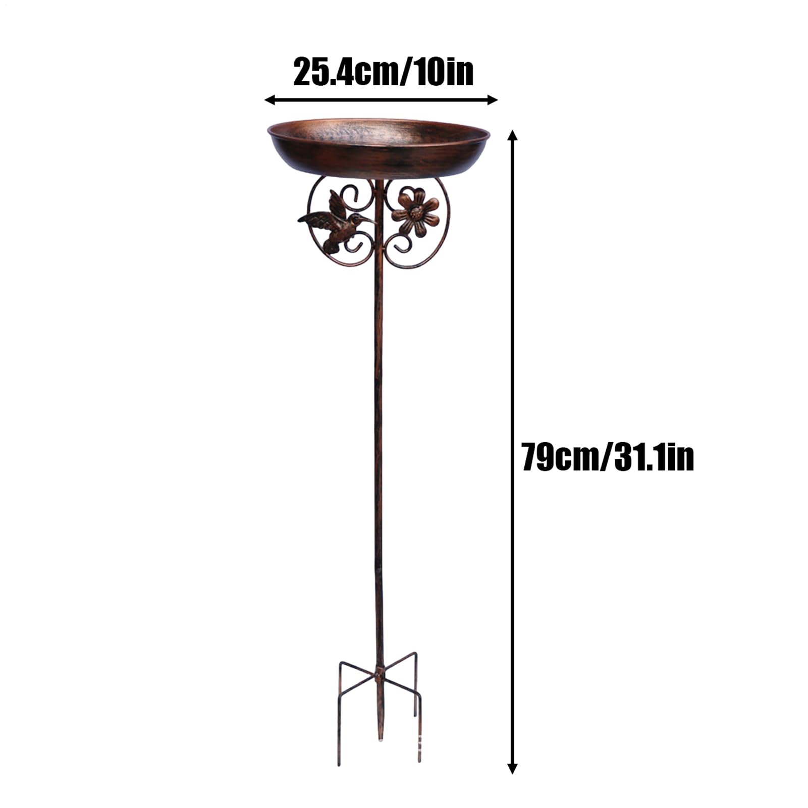 Abbeveratoio decorativo per uccelli come decorazione da giardino e cortile