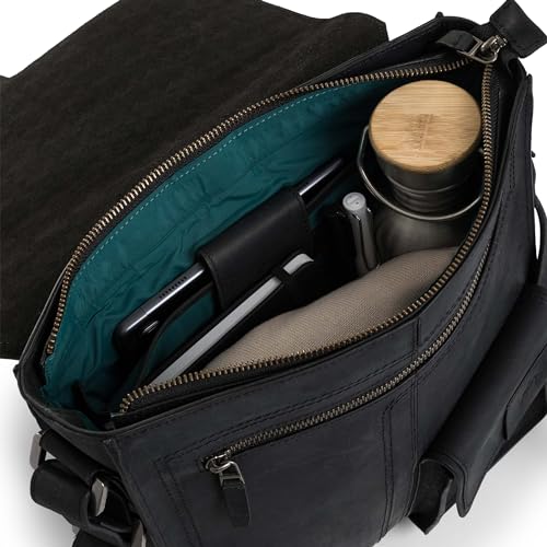 VELEZ Top Grain Leather Messenger Bag For Men and Women | 11” Tablet | Small Crossbody Bags | Vintage Shoulder Bags2