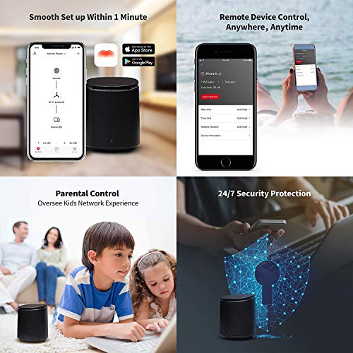 Mercku MERCKU002 Wifi Router For Wireless Internet & Mesh Wi-Fi System Up To 3,000 Sq. Ft. Wi-Fi Mesh Network System thumb #3