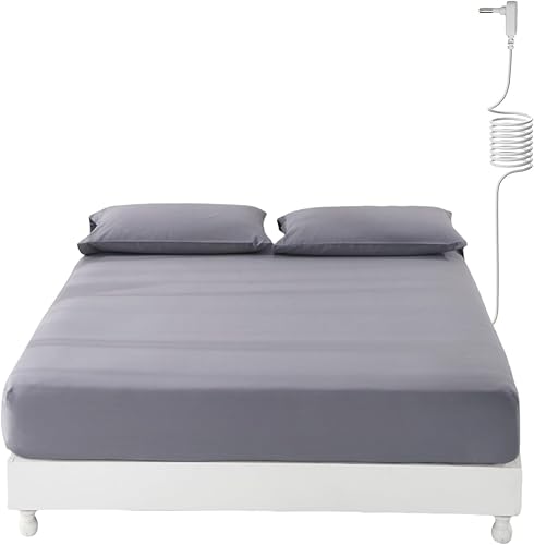 Sábanas de tierra para puesta a tierra, con bolsillos profundos de 15 pulgadas, sábana bajera ajustable tamaño California King