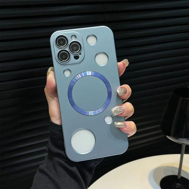 LuxuryKase LK107 Star Hole Camera Lens Protector Case Cover for Iphone 12 Pro Max (PC | Sierra Blue) (B0CQ8FNHYG) Amazon Price History, Amazon Price Tracker