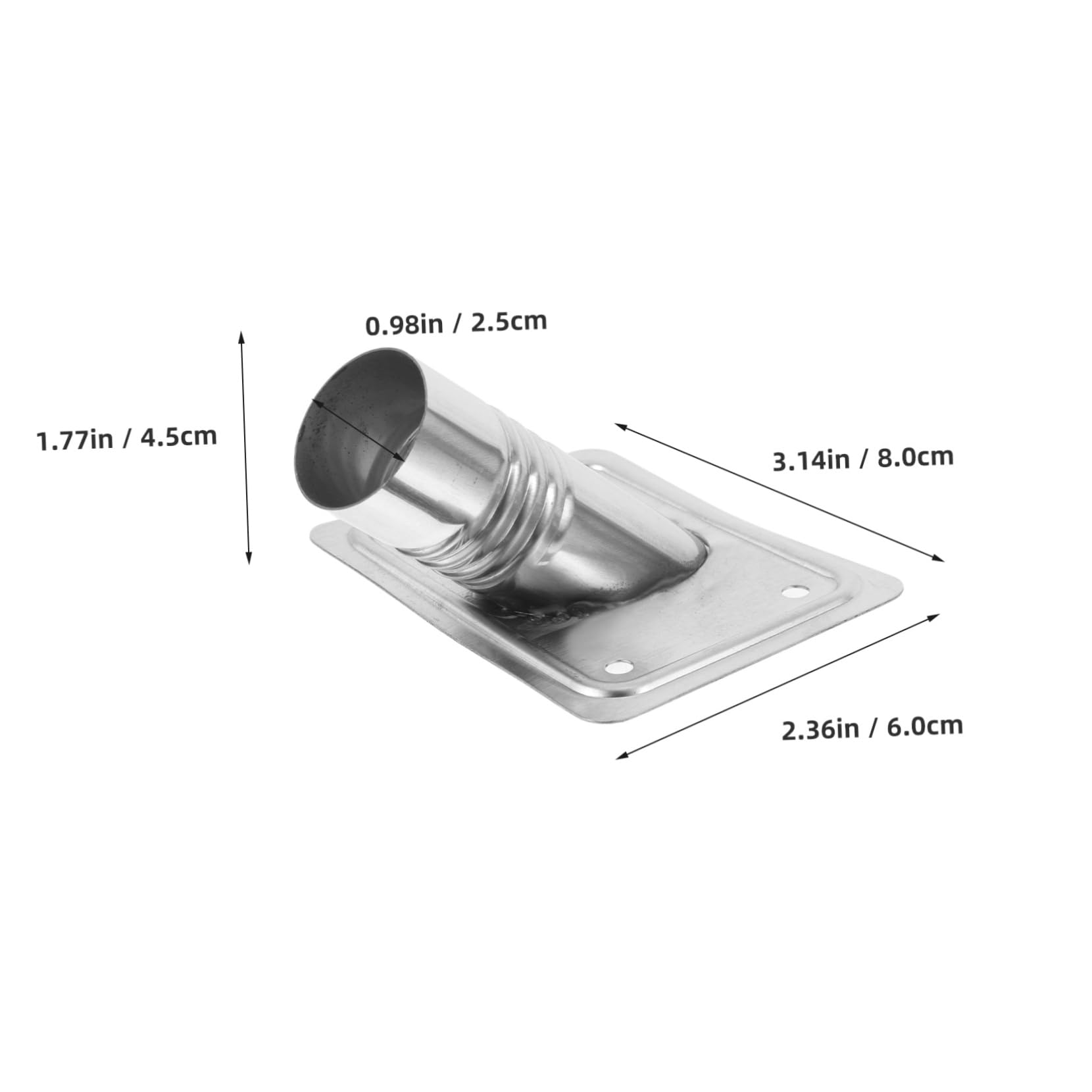 GRIRIW Metal Mop Connector for 1inch Broom Handle Extendable Broom Extension Pole Adapter for Cleaning