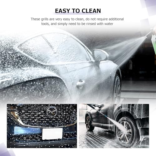 Image of LUWU Front Grill Mesh Compatible With 2022 2023 2024 2025 Mazda CX-5 Front Mesh Grill Inserts Trims Front Mesh Grille Cover Guard for 2024 2025 Mazda CX5 Car Exterior Accessories ABS Material, 2PCS