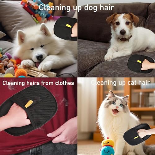 Handschuh Tierhaarentfernung, 2pcs Fell Magnet Katzenhaare, Fell Magnet Handschuh, Multifunctional Haarentfernungshandschuh Katze For Washing, Deshedding And Care