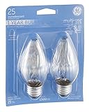 GE Flame Shaped Auradescent Bulb, 25 Watt (4 Pack)
