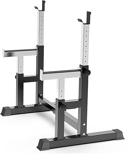 Adjustable Height Rack Steel Squat Stand Weight Lifting Dip Stand Barbell Racks Strength Training Home Workout Fitness Equipment
