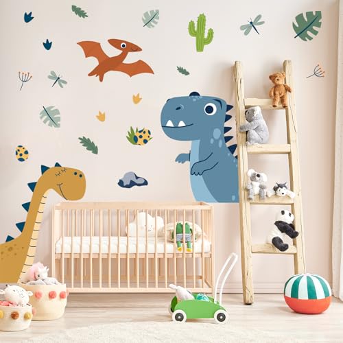 Vinilos decorativos de dinosaurios Boho 2 hojas grandes miniatura 6