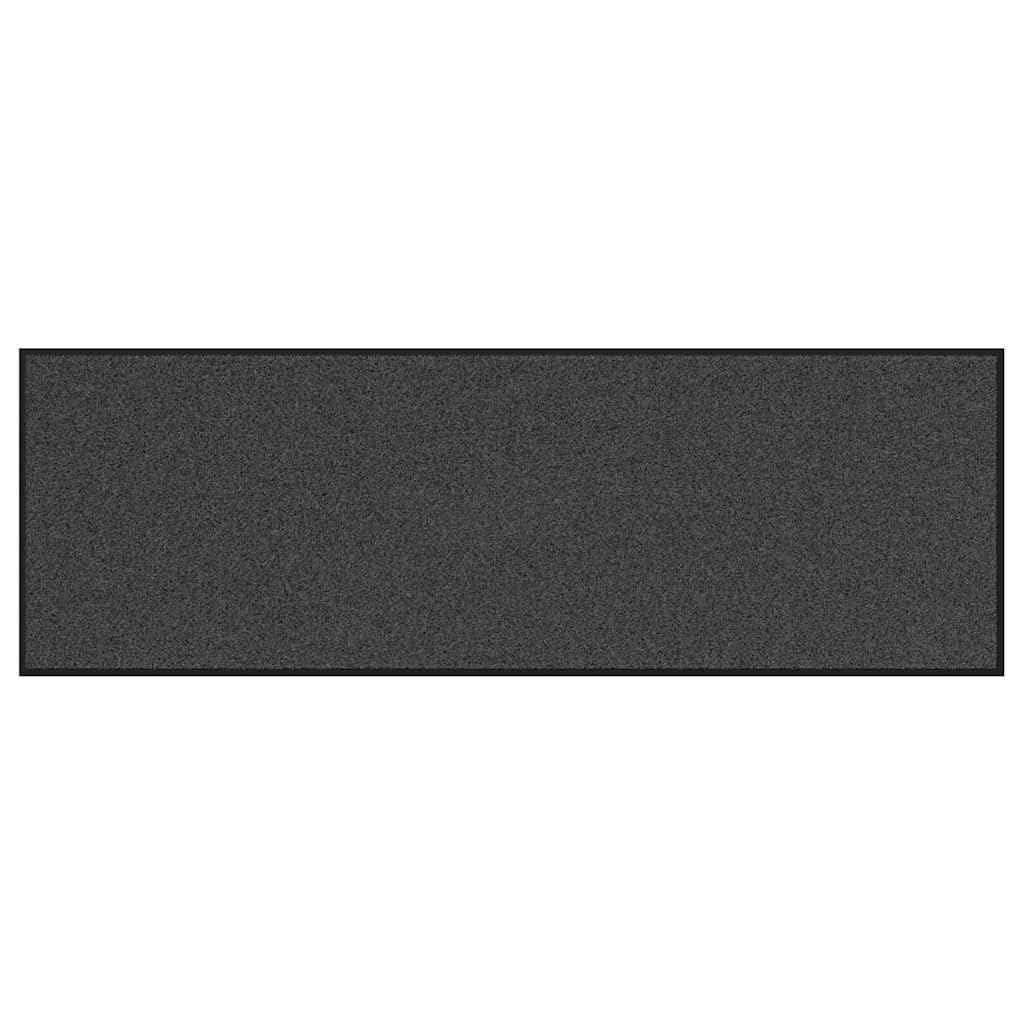 Fußmatte Anthrazit Schwarz 60x180 cm Polyamid Türvorleger