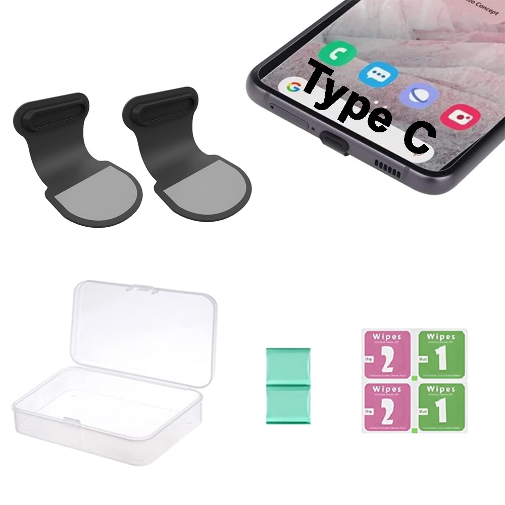 ACMUST Adhesive Mobile Phone Anti Dust Plug Charging Cover Stickers for Universal Android and iPhone Protector Mobile Accessories (Compatible for Type C Port) (B0DH4ZF41Z) Amazon Price History, Amazon Price Tracker