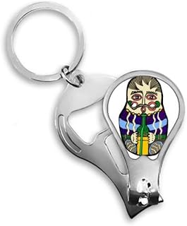 Russia Russian Matryoshka Nesting Fingernail Clipper Cutter Opener Key Chain Scissor