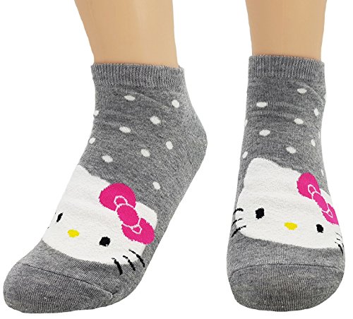 Image of JJMax Women's Kitty Cute Cartoon Cotton Blend Ankle Socks Sets
