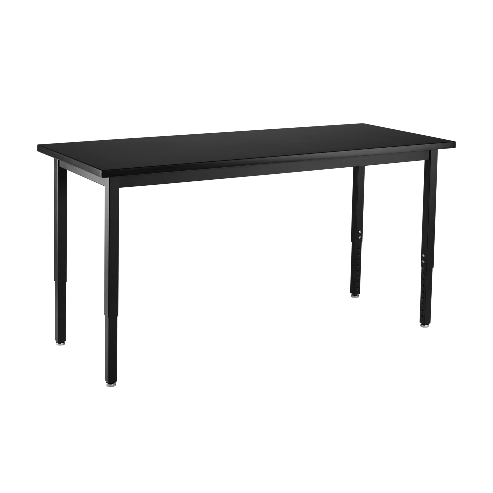 National Public Seating NPS SLT 3 Series 24x60 Metal Science Lab Table with Chem-Res Top in Black