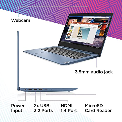 Image of Lenovo IdeaPad 1 Laptop, 14 Inch HD Anti-Glare Display, Intel Quad-Core Pentium Silver N5030 (Beat i3-1005G1), Intel UHD Graphics, 4GB DDR4 RAM, 256GB SSD, Windows 11, 1 Year Microsoft 365