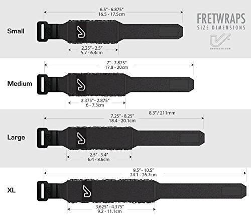 Gruv Gear Fretwraps Hd 3-Pack"Fire" Guitar String Muters, Red, Small #TOP4