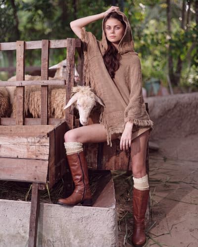 Image of Syhood Cotton Women thigh high socks with Lace Trim over the knee High Socks Boutique Lace Tall Boot Stockings for Women