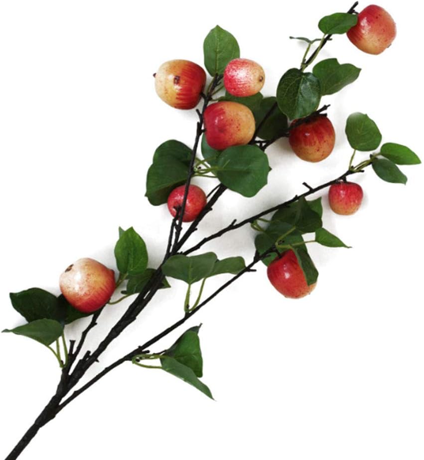 Artificial Apple Branches Fake Greenery Plants Simulation Apple Tree Plants for Home Flower Arrangement Table Centerpiece Decor