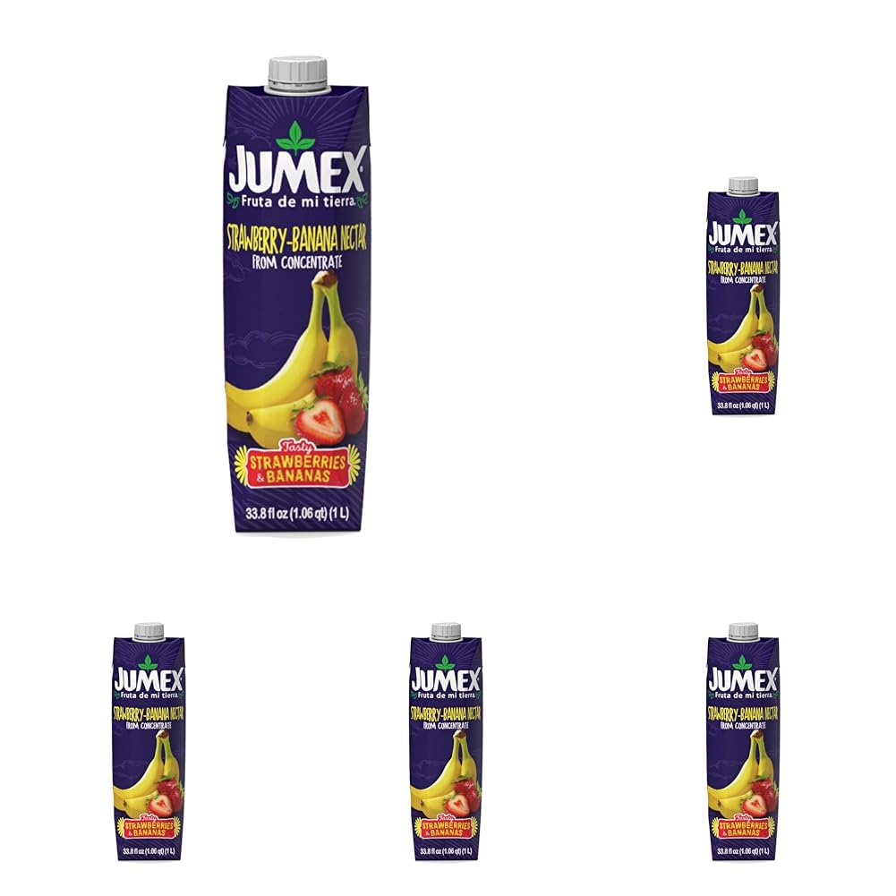 Jumex Strawberry Banana Nectar 33.81 Fl oz (5-Pack)