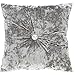 Catherine Lansfield Cuscino imbottito in velluto riccio argento, 45 x 45 cm