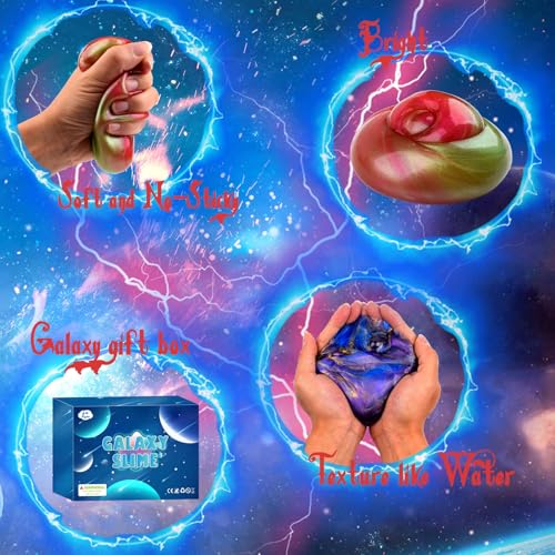 Galaxy Slime pack de 60 mini botes de moco suave y no pegajoso para niños 4