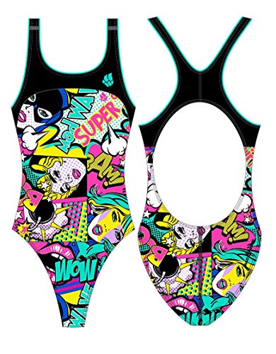 Maillot de bain Rate Mad Wave filles noir pour natation