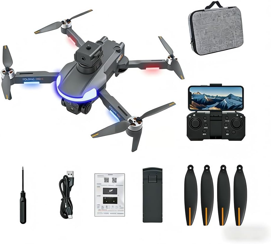 Fremego Drone with 4K Camera for Adults, FPV Drone with Brushless Motor for Kids Beginners, Long Flight Time and Distance, Auto return, 5GHz Transmission Remote Control Quadcopter for Boys Girls (Black)