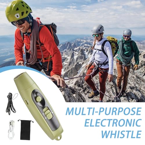 Sifflet électronique rechargeable USB avec 3 sons réglables et cordon