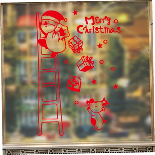 Sticker de Pared Santa Claus 70x50cm PVC Decoración Navideña miniatura 6