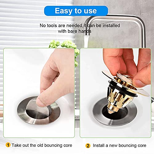 Bonde Pop-Up en acier inoxydable durable pour lavabo durable - 5