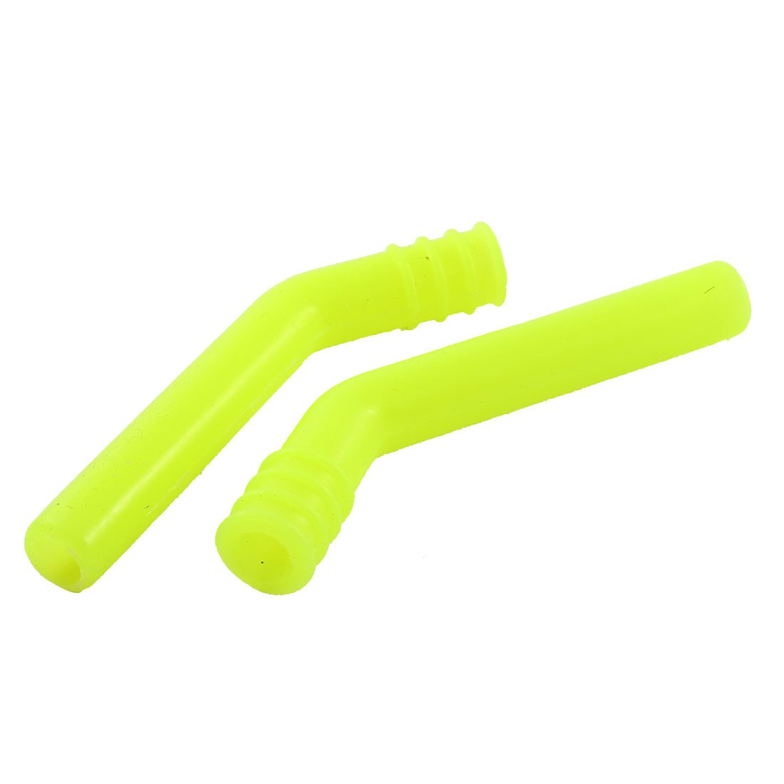 Aexit RC HSP Electrical equipment 1:8 1:10 Nitro Silicone Car Exhaust Muffler Extension Tube Pipe Yellow 2 Pcs