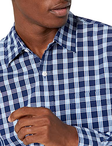 Image of Amazon Essentials Men's Regular-Fit Long-Sleeve Casual Poplin Shirt, Button Front, Business Casual, Collared