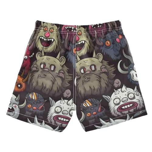 Gothic Evil Spirit Boys Swim Trunks Kids Beach Board Shorts Swimsuit 3-14 Years-2T2