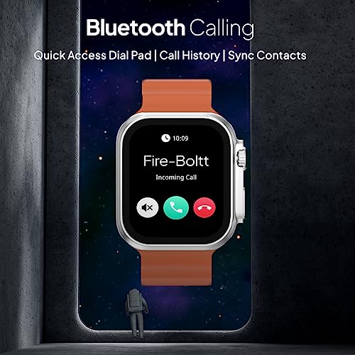 Image of Fire-Boltt Gladiator + 1.96 AMOLED Display Luxury Smartwatch, Rotating Crown, 115+ Sports Modes & Bluetooth Calling, AI Voice Assistant, Gaming