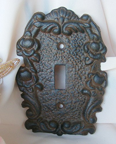 Qillyoper Cast Iron Single Switch Electrical Rustic Brown