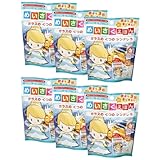 【６個セット+thank youシール付き】ノルコーポレーション めいさくえほん バスボール ガラスの くつの シンデレラ マスコット入り 香り付き おもちゃ 入り バスボム バスグッズ 炭酸 キャラクター 絵本 男の子 女の子 (07.シンデレラ)