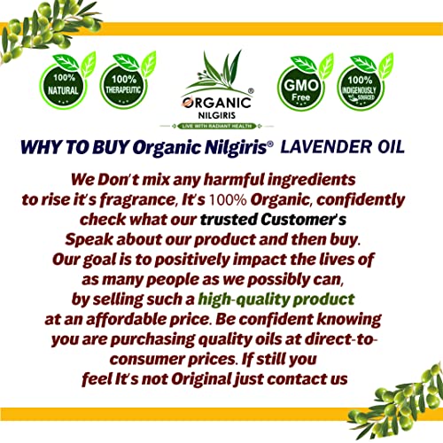 ORGANIC NILGIRIS - Live with Radiant Heath Lavender Oil - 100% Pure & Natural Undiluted essential oils for soap making, Oil for home fragrance,... - Image 6