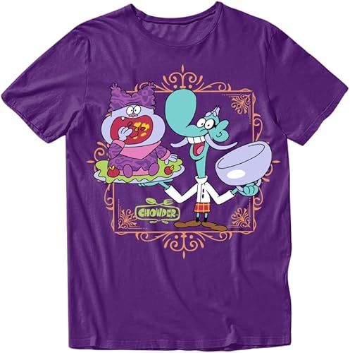 Cartoon Network Chowder Mung Daal - Camiseta de manga corta para hombre y mujer