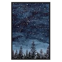 SIGNWIN Framed Canvas Wall Art Pine Tree Canvas Prints Home Artwork Decoration for Living Room,Bedroom - 16