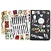 Kpop Star Gifts Set - 32 PCS Postcards/ 1 Leather Notebook/ 8PCS Pen /5 Photo Clips 2 Meter String B