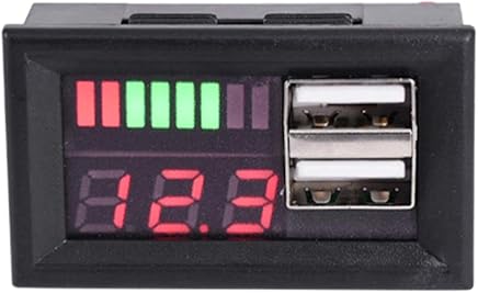 A0127 - Volt?metro Digital para Coche, Moto, 12 V, con Salida USB de 5 V A0127 - Volt?metro Digital para Coche, Moto, 12 V, con Salida USB de 5 V