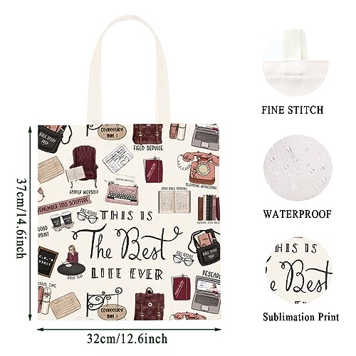 Bolso Tote de Lona Reutilizable Pioneer JW miniatura 4