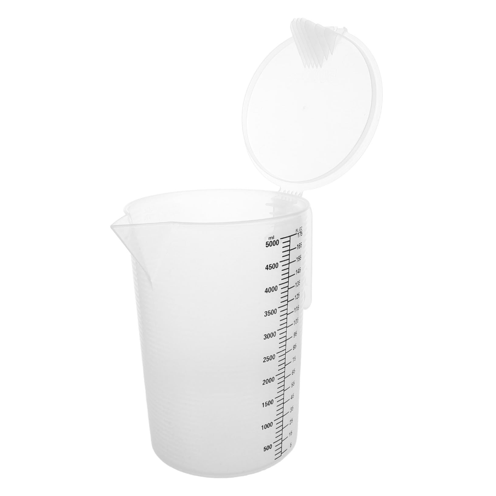 Misurino Graduato Da 5l Con Coperchio Antipolvere, Brocca Per Succo in Plastica Alimentare Trasparente, Per Negozi Di Tè e Uso Commerciale in Cucina Aperta