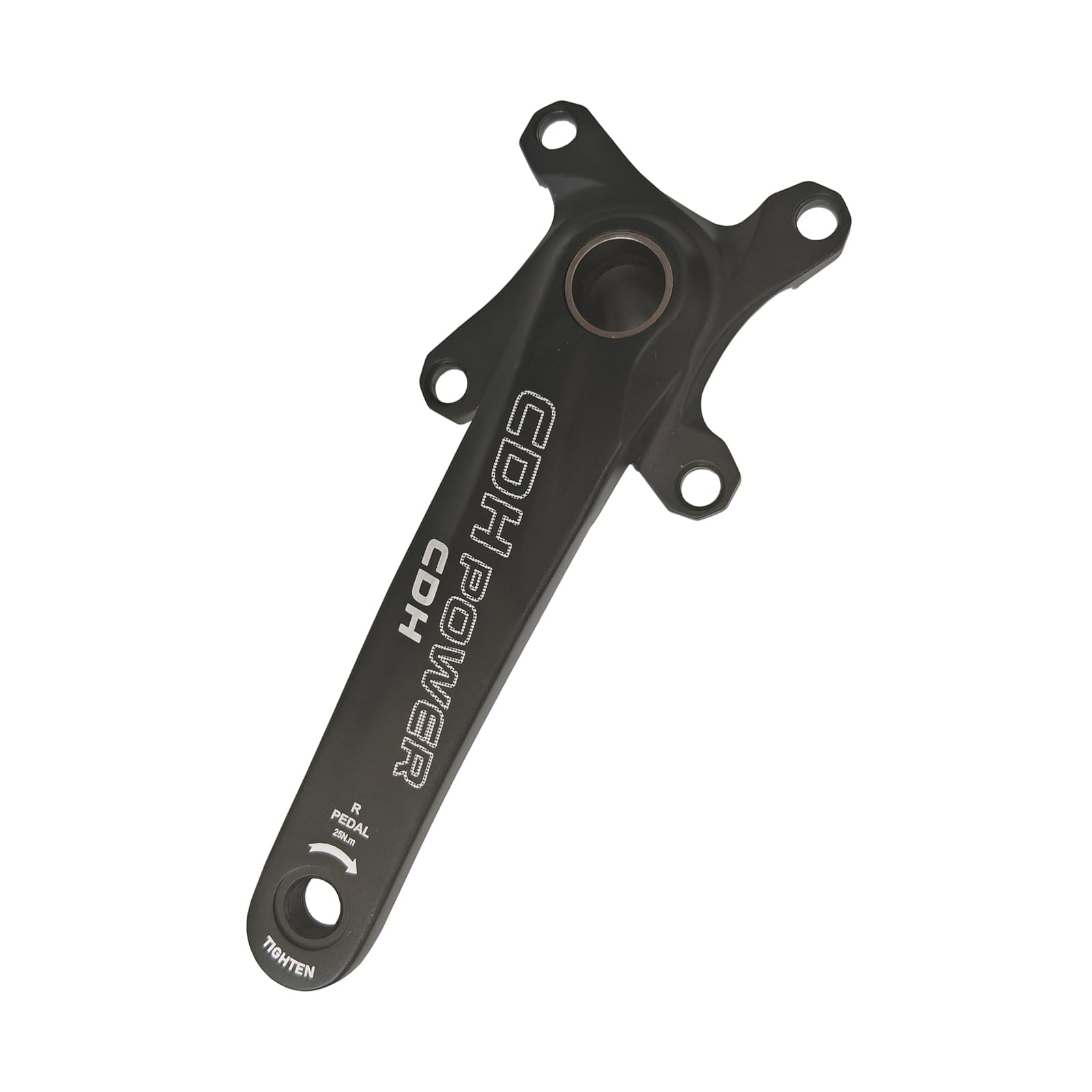 Guarnitura per mountain bike 104 BCD 34T 170 mm, set di pedivelle per mountain bike, guarnitura in lega di alluminio, corona rotonda con bulloni per movimento centrale (nero)