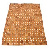 YARNOW rutschfeste Bambusmatte Holzmatte Faltbar 40x60cm für Spa Sauna und Badezimmer