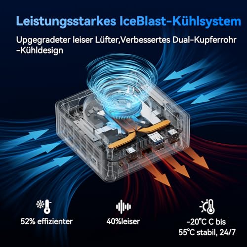 GEEKOM Mini PC IT13 mit i7-13700H, Mini Computer, 32 GB RAM und 1 TB SSD, Mini-Desktop-PC Windows 11 Pro, NUC i7 Computer, 6X USB | 8K UHD | WiFi 6E