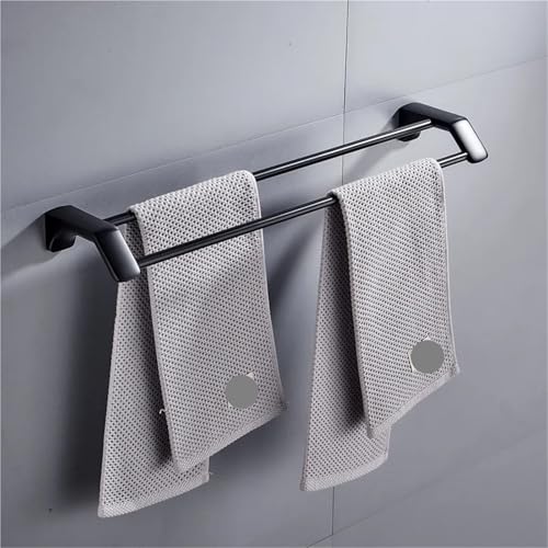 Toallero doble extensible de acero inoxidable con barras de secado rápido 4