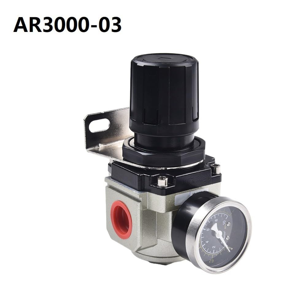 Válvula reguladora de presión AR3000-03, interfaz de 3/8 pulgadas, presión ajustable 0,05-0,85 MPa, para sistemas de aire comprimido